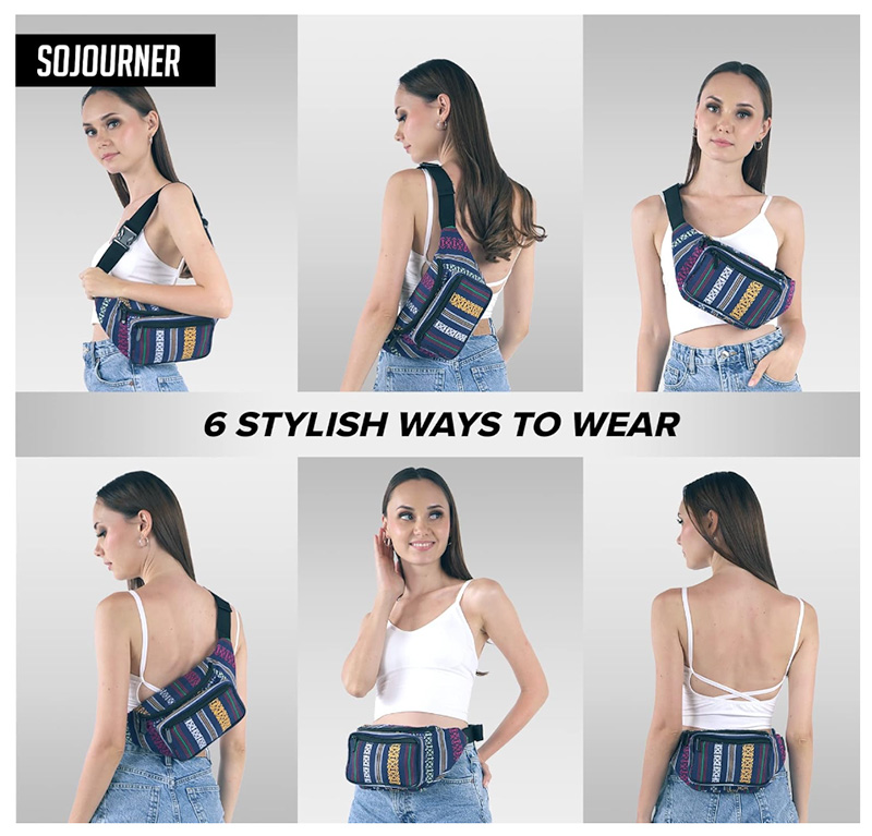 Six ways to wear the sojourner bag